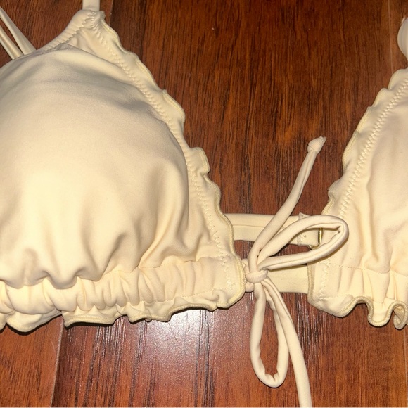 Yellow Ruffled Bikini Top - Picture 2 of 4